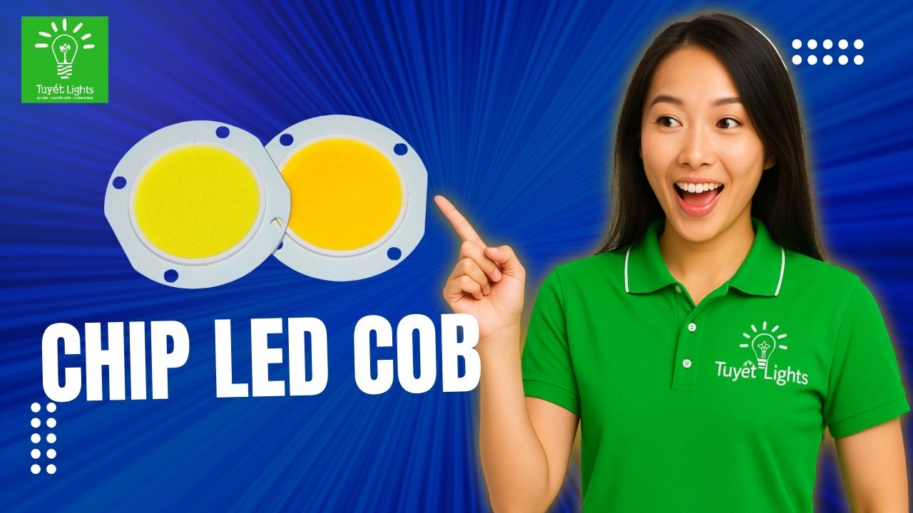 Chip LED COB là gì? Vì sao nên dùng COB cho đèn spotlight?